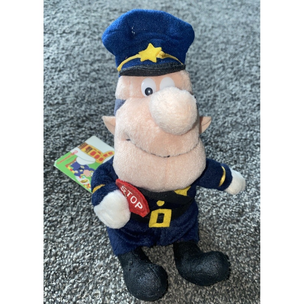Vtg CVS 1999 Frosty The Snowman Traffic Cop Police Officer Plush Stuffins 8"